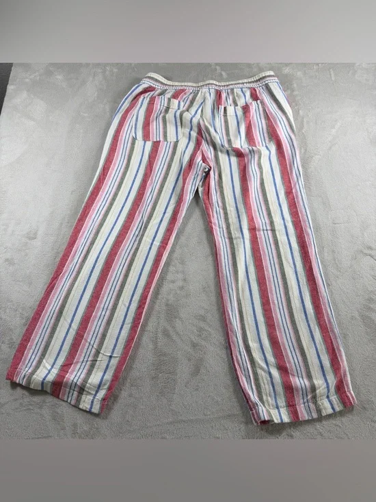 Old Navy Multicolor Vertical Stripe Lounge Pants — Cream Base - Picture 2 of 7